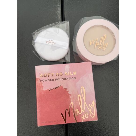 Mally Soft As Silk Powder Foundation Fair 0.28 Oz 2 Pk Beauty Make Up - Picture 6 of 10